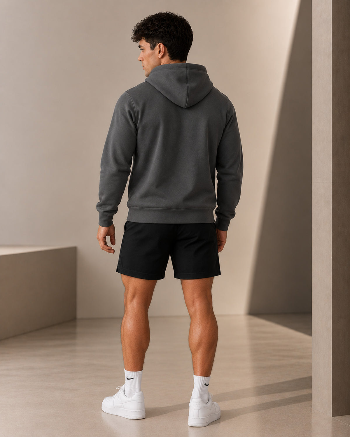 ESSENTIAL HOODIE — GRAPHITE