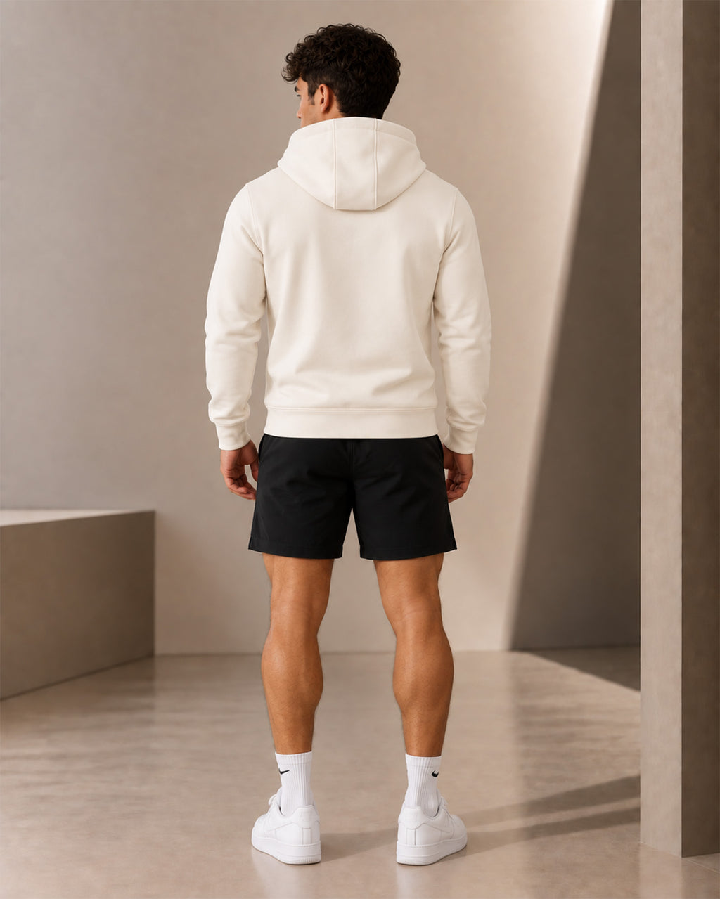 ESSENTIAL HOODIE ZIP — CLOUD